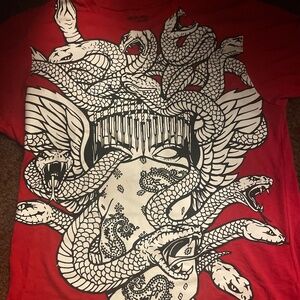 Crooks&Castles Red Medusa Tee